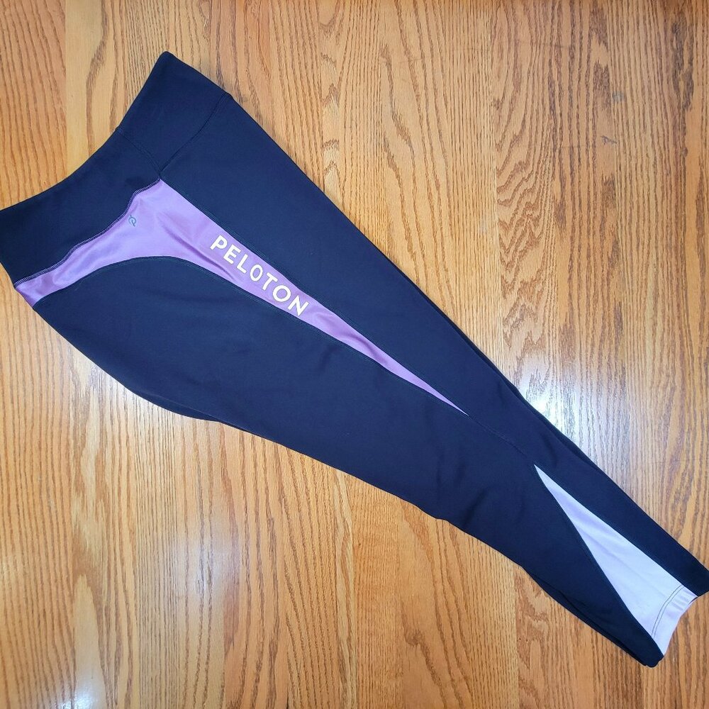PELOTON Colorblock Speed Legging Size 3X Black Neon Purple/Pink NWT